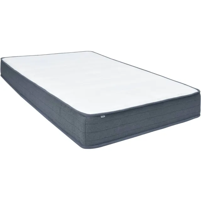 vidaXL Boxspringmatras 140x190x20 cm medium zacht stof Wit