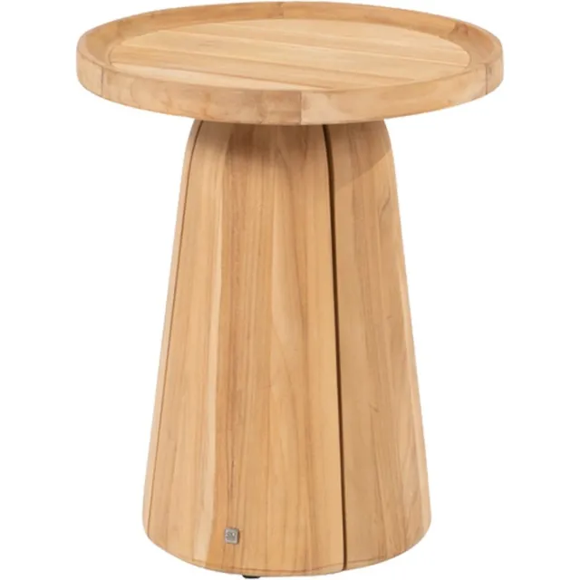 4 Seasons Outdoor 4SO Pablo bijzettafel - teakhout - Ø45 cm. hout