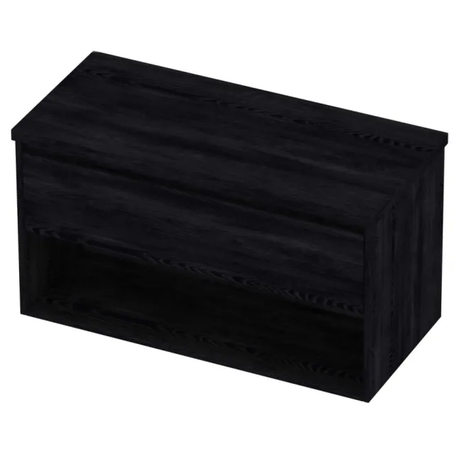 Proline Deck Badmeubelset Met Schap 100x46x55 cm Black Oak Eiken