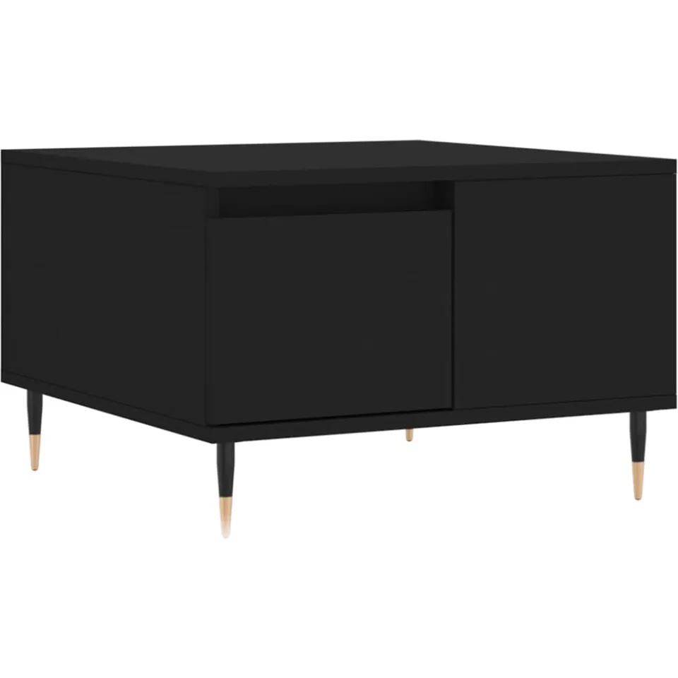 vidaXL Salontafel 55x55x36,5 cm bewerkt hout zwart, foto 3