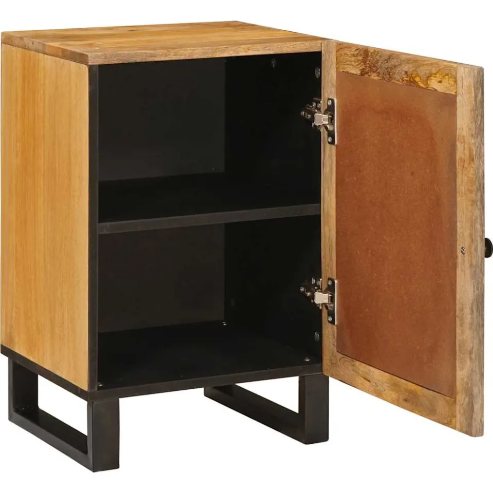vidaXL Badkamerkast Bruin 38 x 33 x 58 cm Massief Mango Hout, foto 2