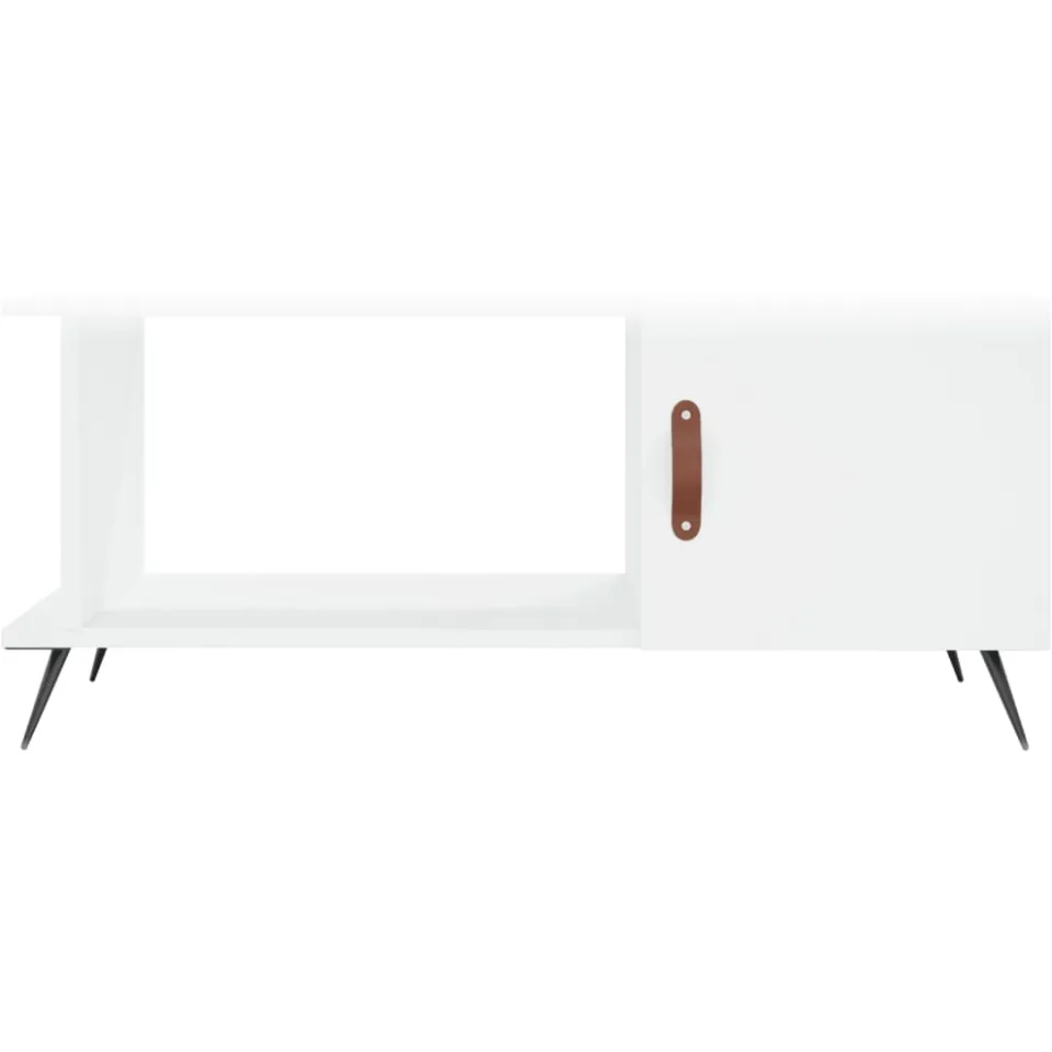 vidaXL Salontafel 90x50x40 cm bewerkt hout wit, foto 4