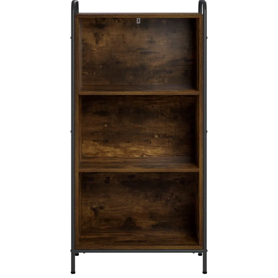 vidaXL Boekenkast 55,5 x 33 x 174 cm Bewerkt hout Gerookt eiken Bruin
