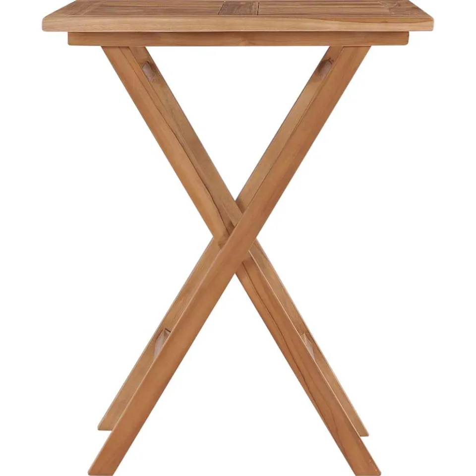 vidaXL Tuintafel inklapbaar 60x60x75 cm massief teakhout bruin, foto 3