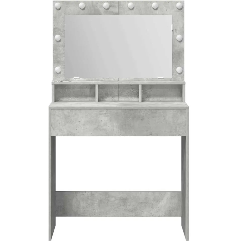 vidaXL Plafondtafel Beton Grijs 78,5 x 41 x 135 cm Bewerkt hout, foto 3