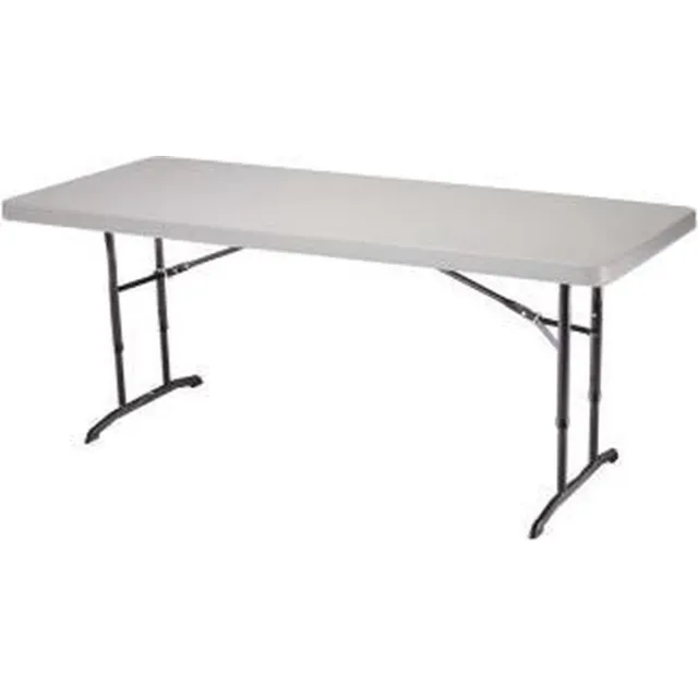 Life-time Lifetime - Werktafel - Inpaktafel - Buffettafel - 180 cm - wit - Hoogte verstelbaar