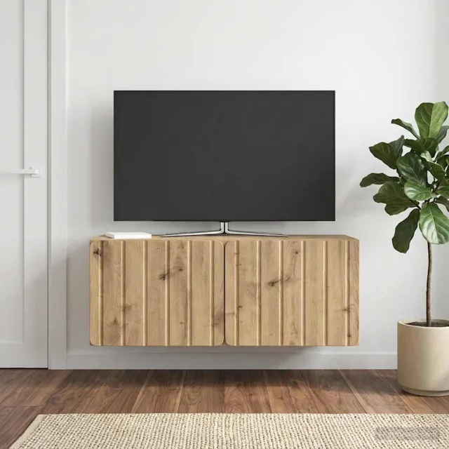 vidaXL Wandbeugel TV-kast 78,5 x 31 x 30 cm Artisanaal eiken Bruin