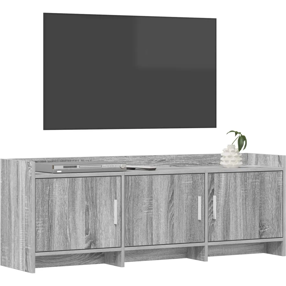 vidaXL TV-kast 130 x 33 x 47 cm Grijs Sonoma Bewerkt hout
