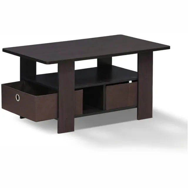 Imperatoris Salontafel - Geschikt voor Woonkamer, Thuiskantoor & Buiten - Stijlvolle Salon Tafel en Sidetable - Donkerbruin - 48 x 80 x 39,6 cm - van Imperatoris