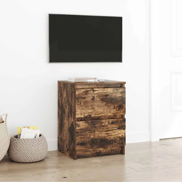 vidaXL Tv-meubel 40x35x54 cm spaanplaat gerookt eikenkleurig Bruin