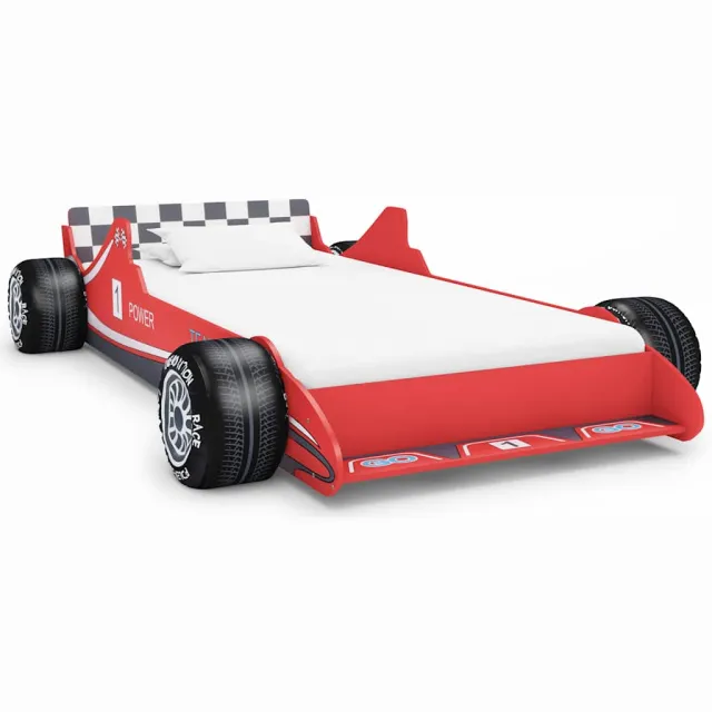 vidaXL Kinderbed raceauto rood 90x200 cm