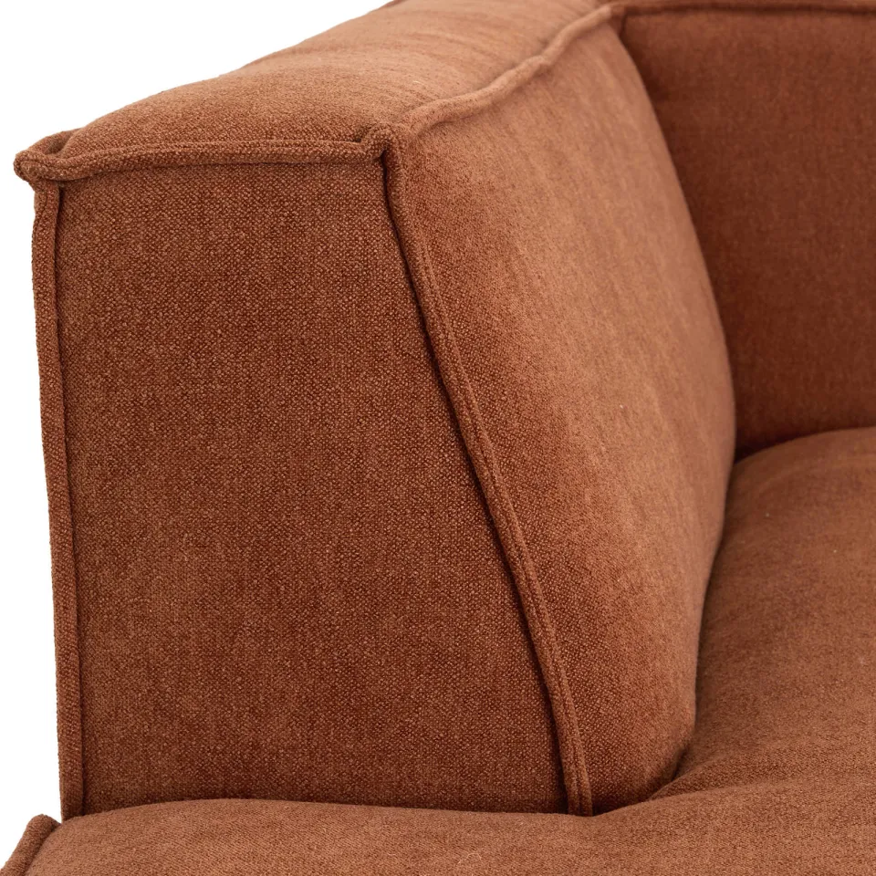 NOUS Living hoekbank met ronde hoek Newton - terra, foto 6