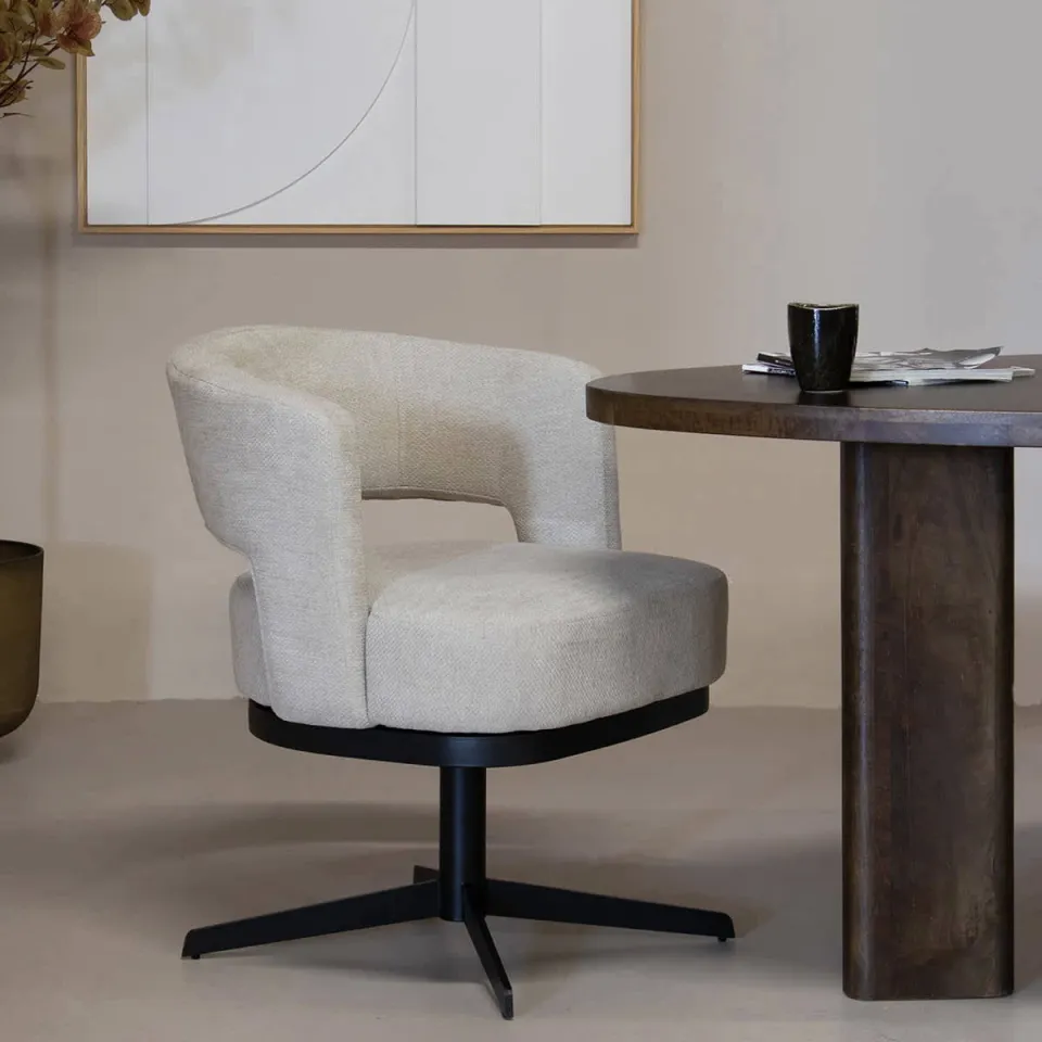 Giga Meubel Louis eetkamerstoel taupe, foto 5
