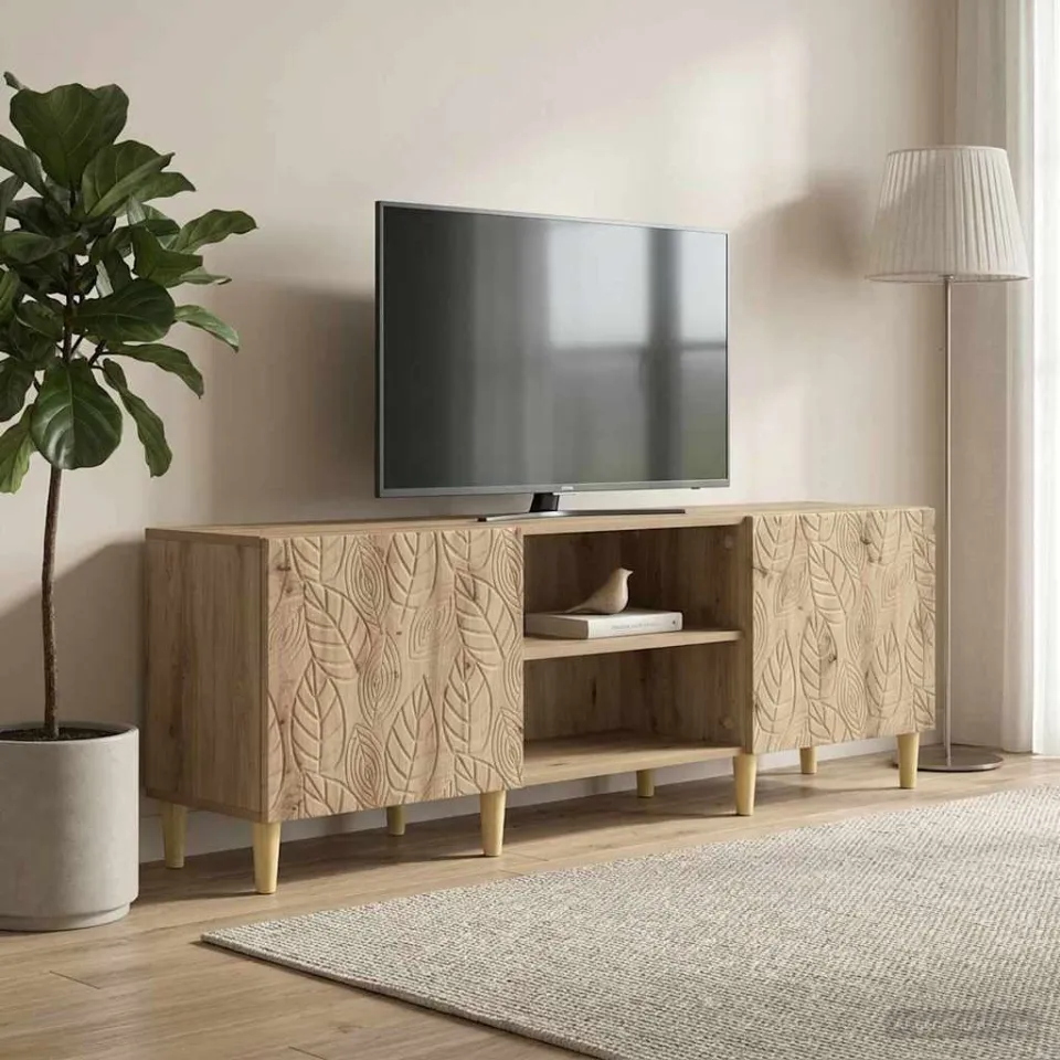 vidaXL TV-kast 150 x 31 x 50 cm Artisanaal eiken Bewerkt hout, foto 3
