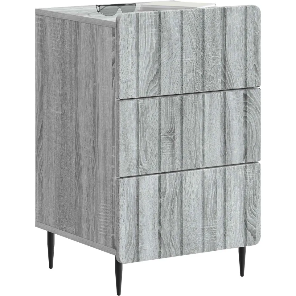 vidaXL Nachtkastje met lade Grijs sonoma 43x 41 x 68 cm Bewerkt hout