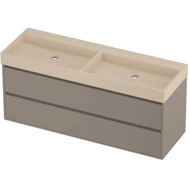 Proline Evoli Badmeubelset Hardsteen Loft 140x46x62 cm Sand Stone Clay Beige