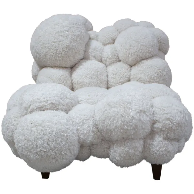 PTMD Dokota Off White Cloud Fauteuil Wit