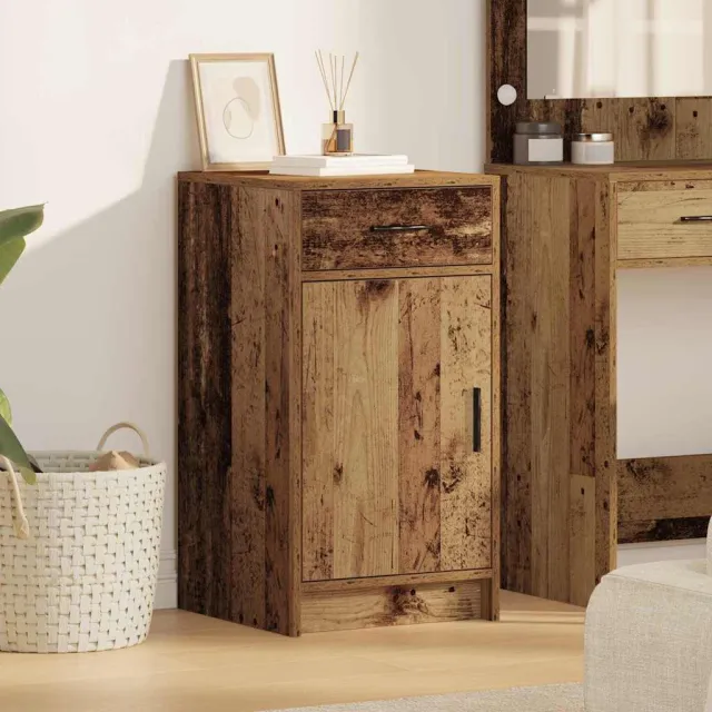 vidaXL Dressoir Oudhout 40 x 40,5 x 75 cm Bewerkt hout bruin, foto 2