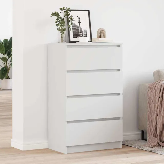 vidaXL Dressoir 60x35x98,5 cm bewerkt hout wit, foto 2