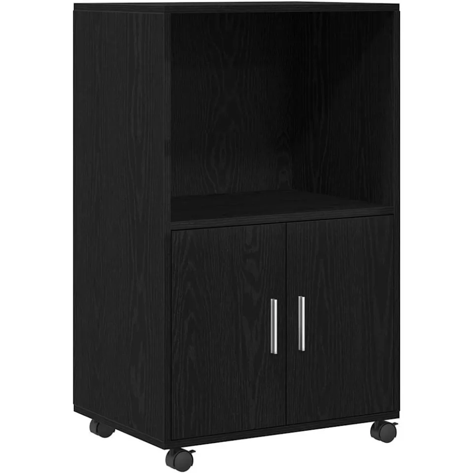 vidaXL Kast Zwart Eiken 55 x 40 x 82 cm