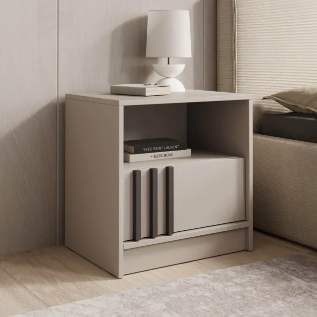 MEUBELLA Nachtkastje Nauru - Beige