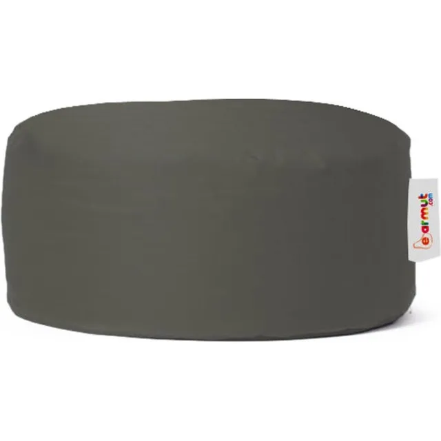 Skye Decor , Tuinpoef, Round Pouf - Fume, Polyester, Rookgrijs