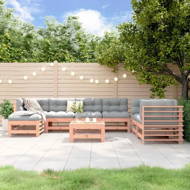 vidaXL 8-delige Loungeset massief douglashout bruin, foto 2
