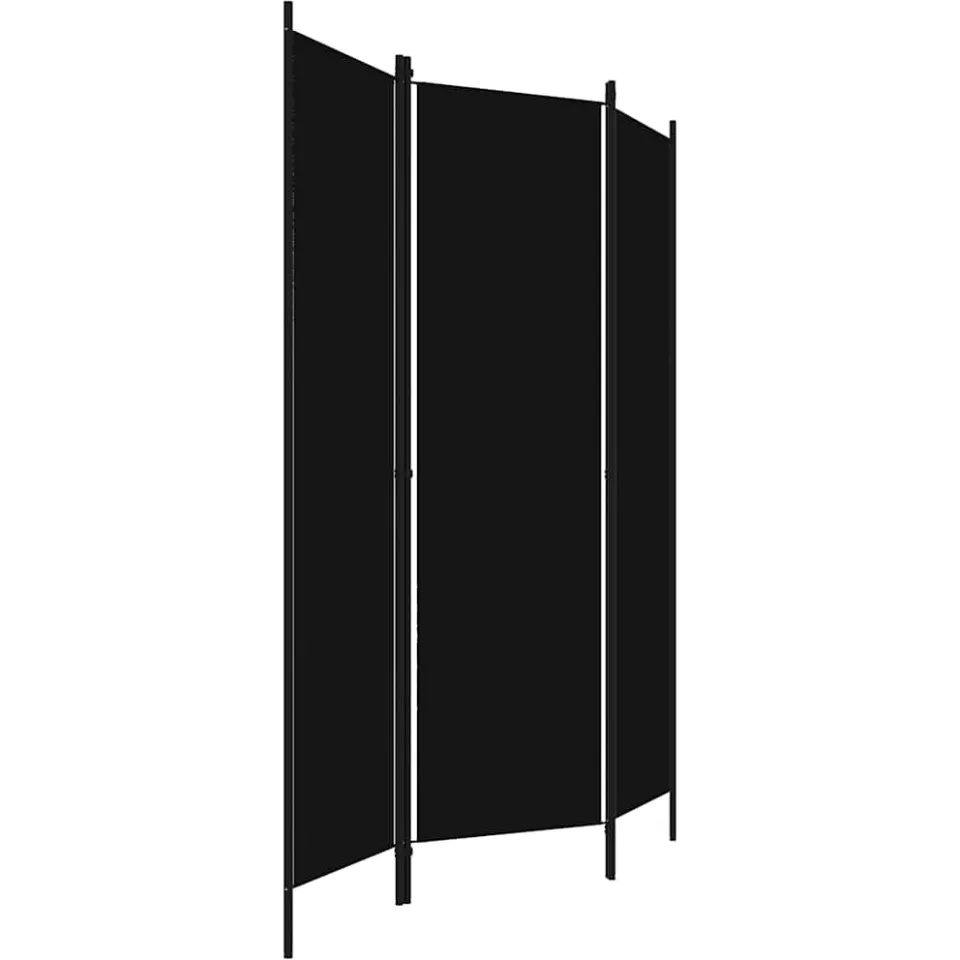 vidaXL Kamerscherm met 3 panelen 150x180 cm zwart, foto 4