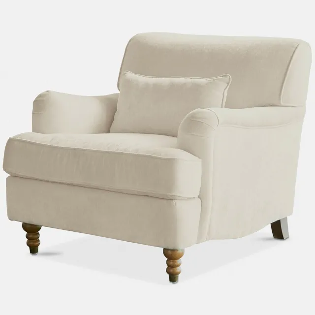 Loberon Fauteuil Isa crème