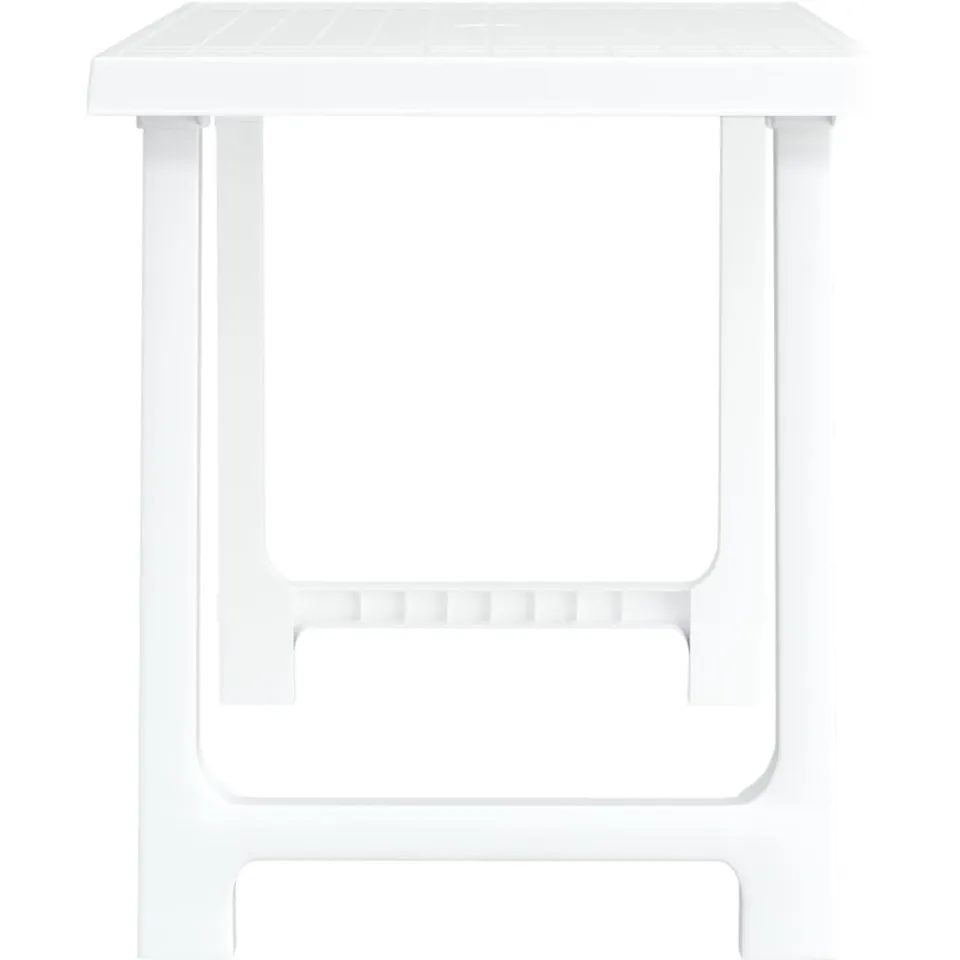 vidaXL Campingtafel hout-look 79x56x64 cm PP wit, foto 4