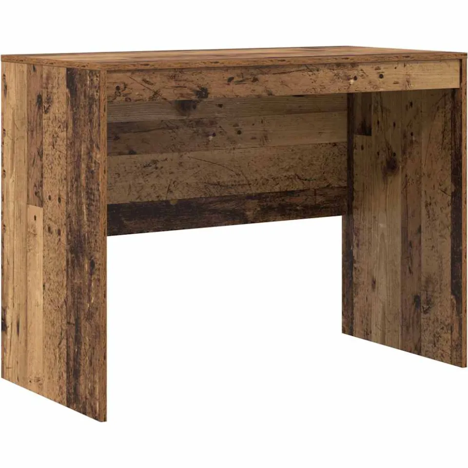 vidaXL Bureau Oudhout 100 x 50 x 76 cm bruin, foto 3