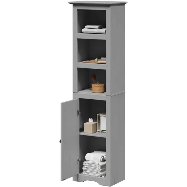 vidaXL Badkamerkast BODO 44x30x160 cm grijs