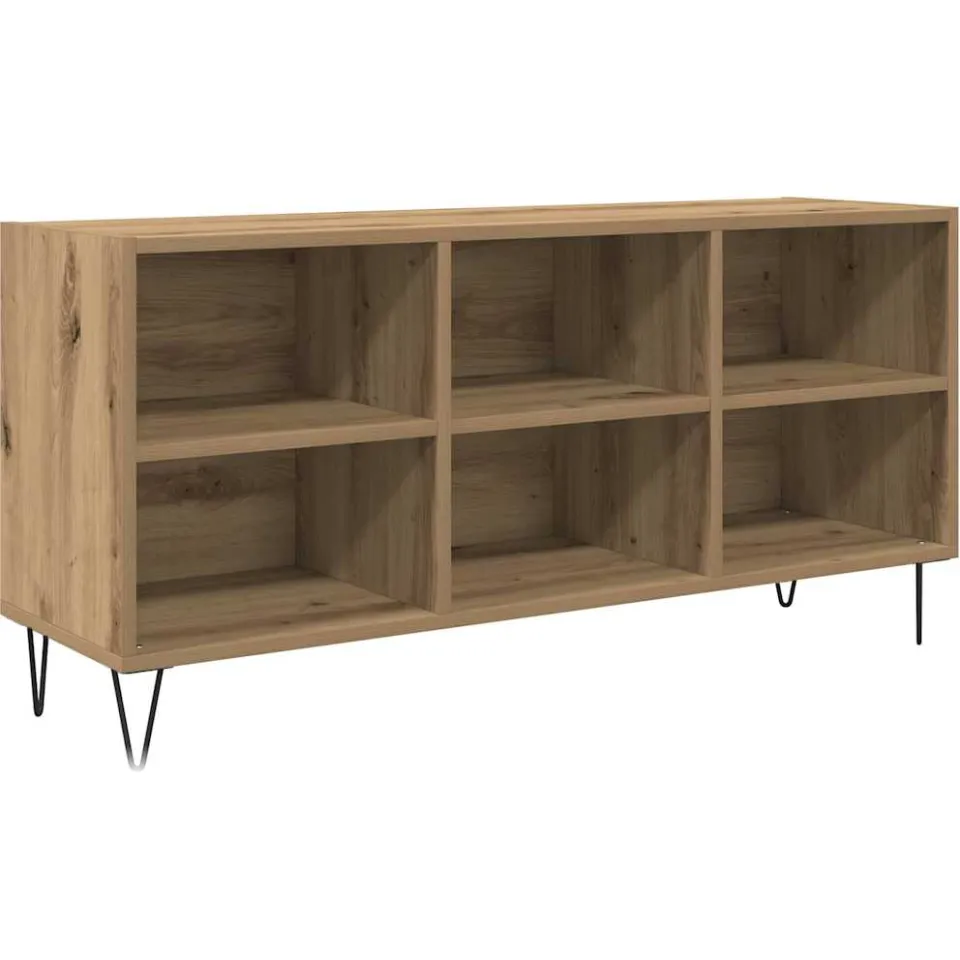 vidaXL TV-kast 103,5 x 30 x 50 cm Artisan Eiken Bewerkt hout, foto 3