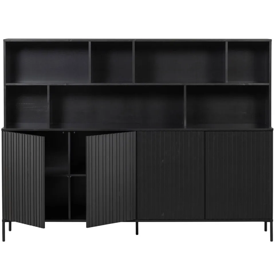 WOOOD New Gravure wandkast zwart, foto 3