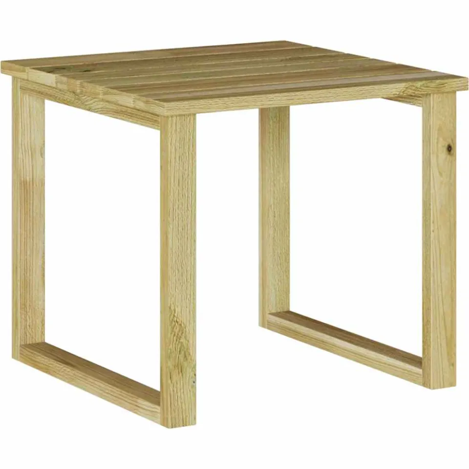 vidaXL Tafel Naturel 40 x 40 x 36 cm Geïmpregneerd grenenhout, foto 3