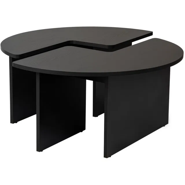 Skye Decor Houten salontafel "Moira" 90 x 90 x 41 cm - Zwart hout