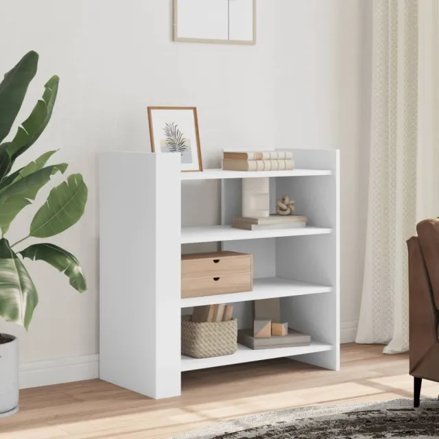 vidaXL Dressoir 73,5x35x75 cm bewerkt hout wit, foto 2