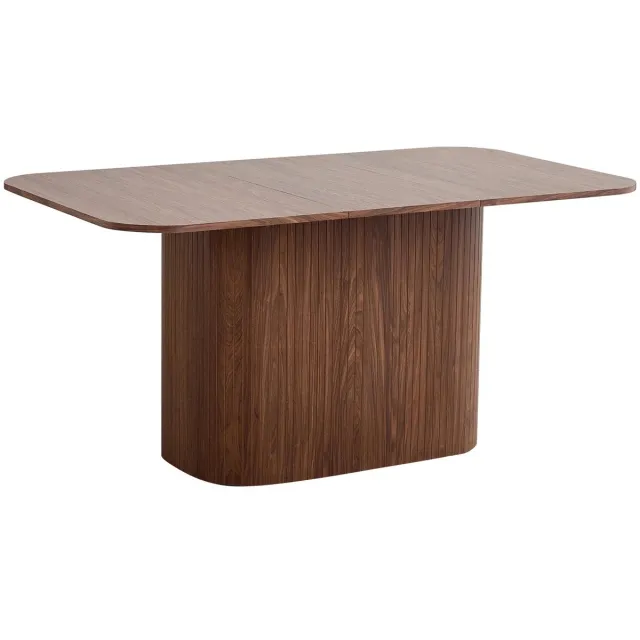 Brandistry Eettafel - Ovale Eettafel - Noordse Massief Houten Eettafel - Ovale Keukentafel - 4 Tot 6 Personen - Dark Wood Dark Brown