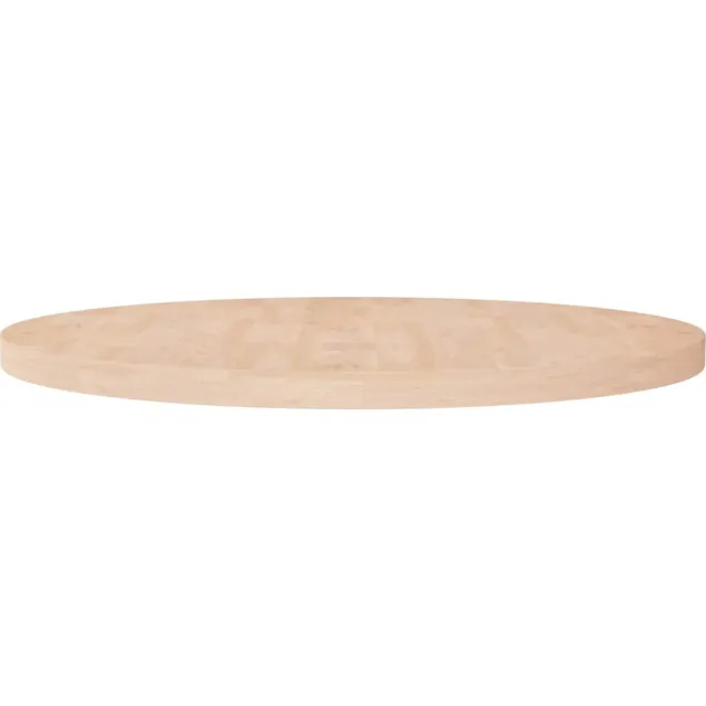 vidaXL Tafelblad rond Ø90x4 cm onbehandeld massief eikenhout Bruin