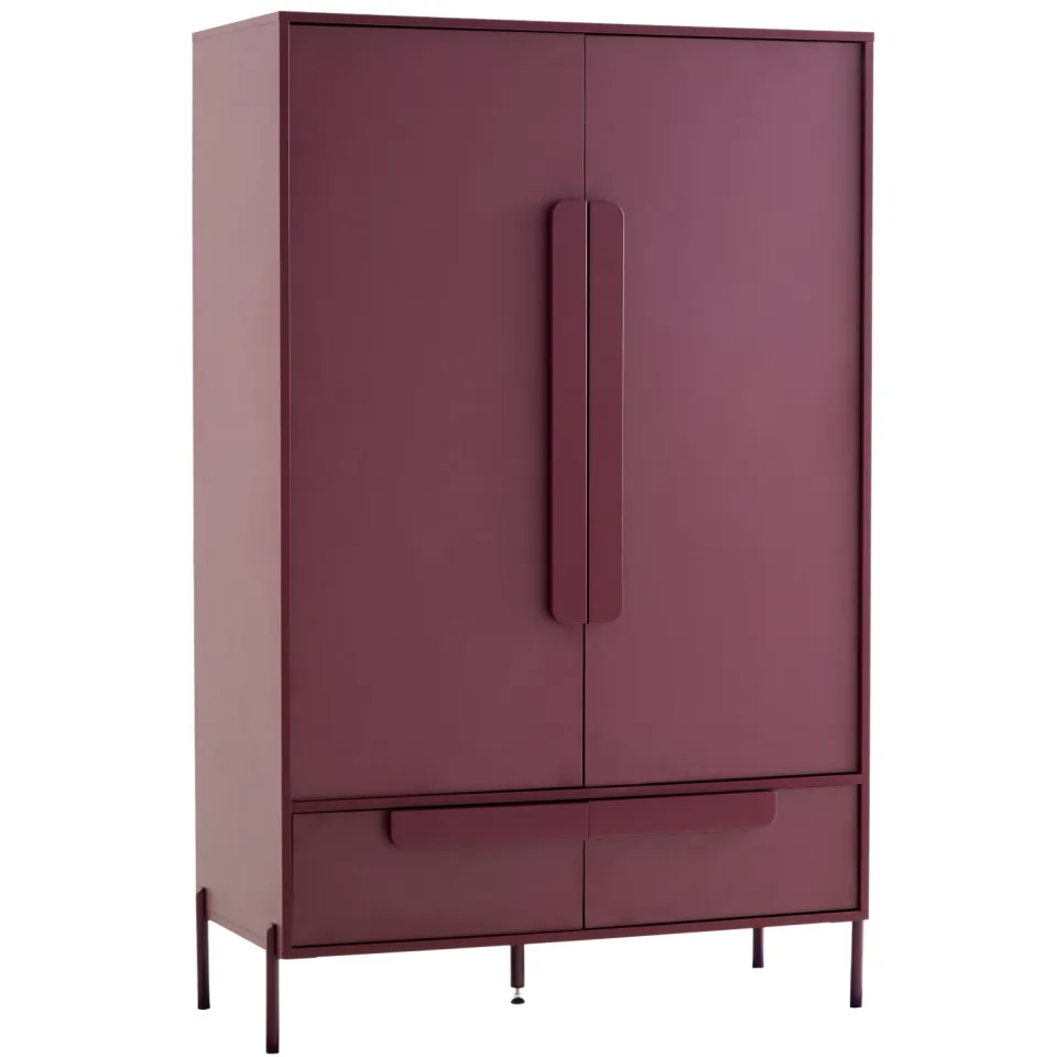 NOUS Living kledingkast Malta burgundy, foto 5