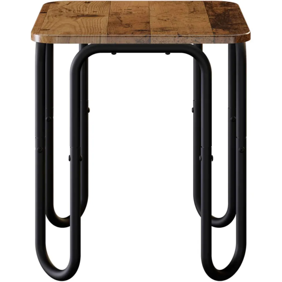 vidaXL Salontafel Oud hout 40 x 40 x 45 cm Bewerkt hout Bruin