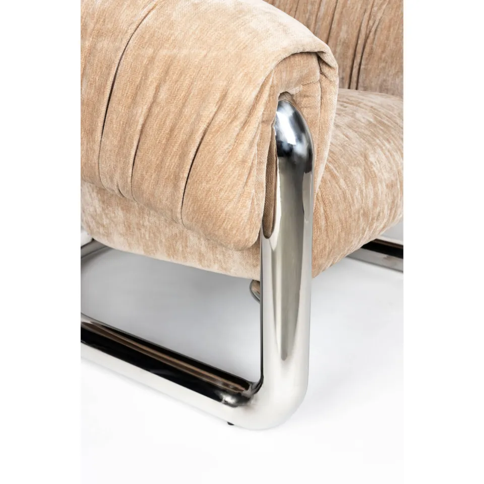 Dutchbone Marly Fauteuil Bruin/Chroom, foto 8