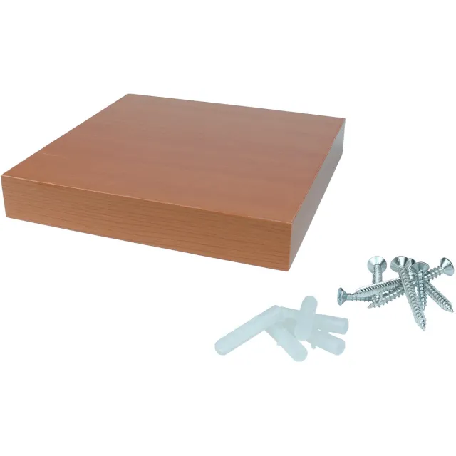 Wovar Zwevende Wandplank 24 x 24 cm Teak | Per Stuk
