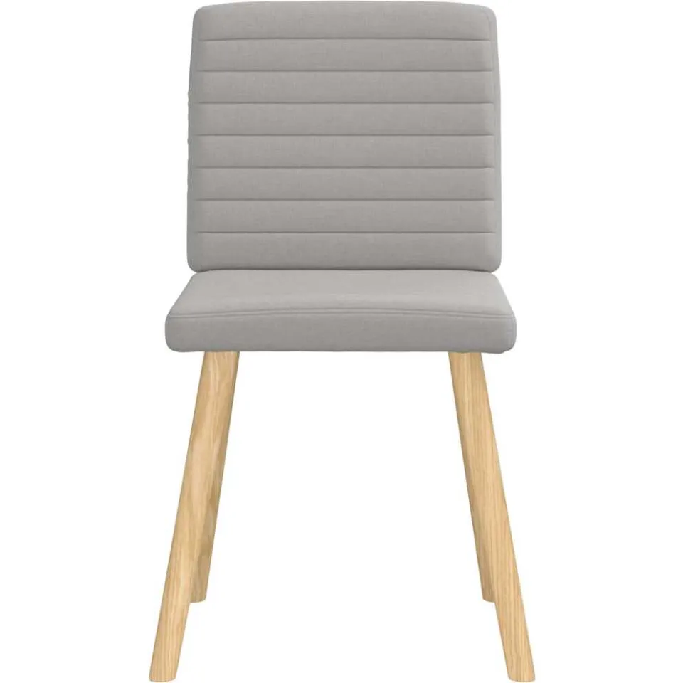 vidaXL Eetkamerstoelen 4 st stof wolk grijs, foto 4