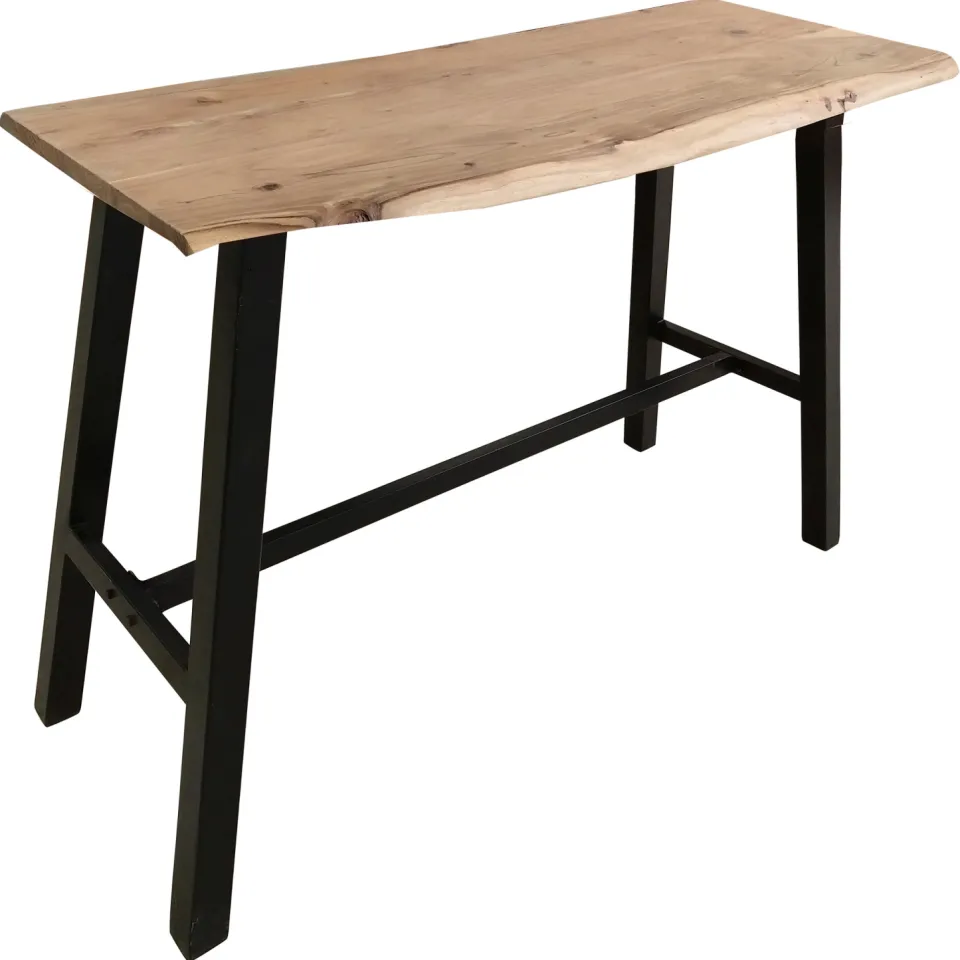 Artistiq Living Artistiq Boomstam Bartafel 'Eriko' Acaciahout, 125 x 51cm, kleur Naturel, foto 5