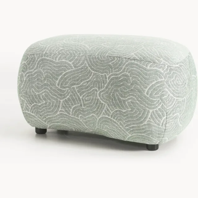 Westwing Collection Voetenbank Alba Groen