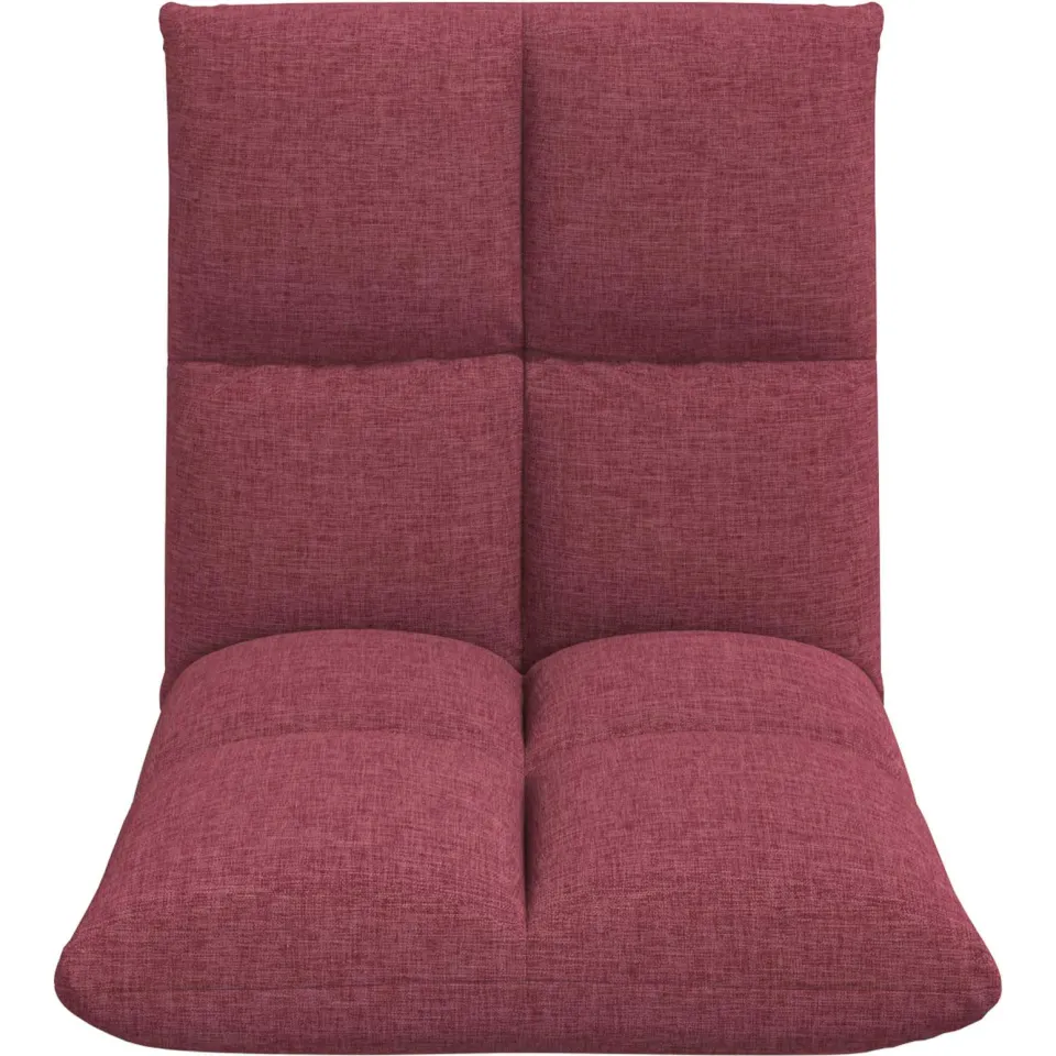 vidaXL Verstelbare vlo stoelen Wijnrood Stof