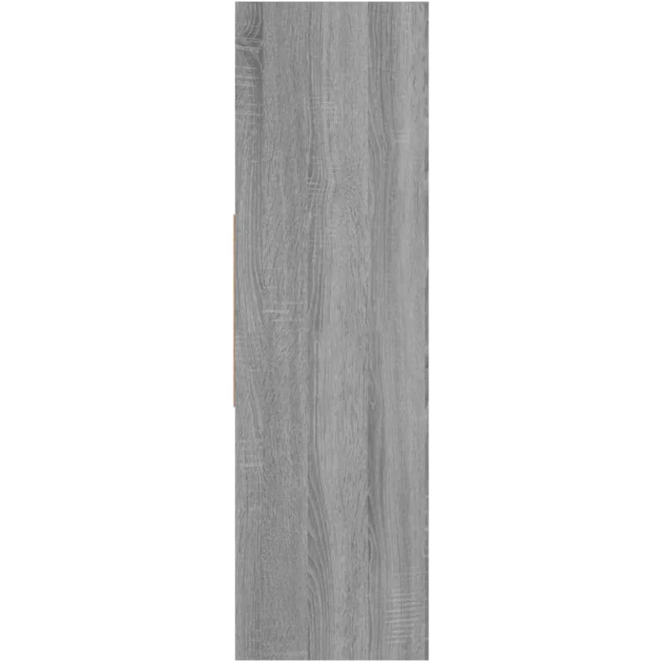 vidaXL Boekenkast 97,5x29,5x100 cm bewerkt hout grijs sonoma eiken, foto 4