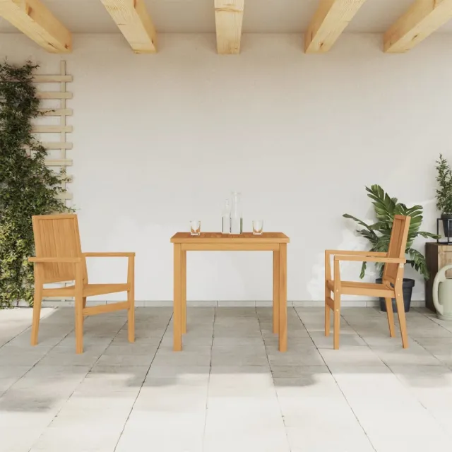 vidaXL 3-delige Tuinset massief teakhout bruin, foto 2