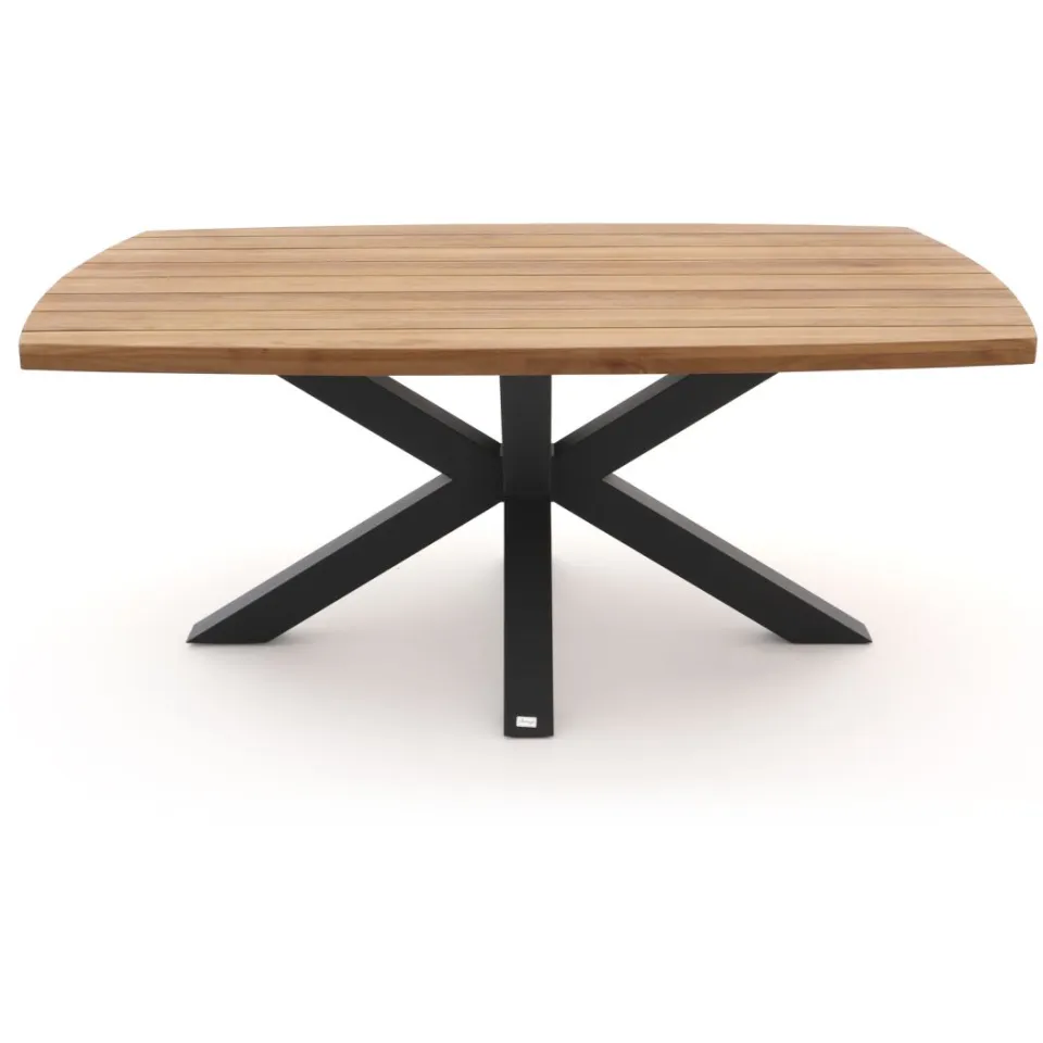 Bellagio tuinmeubelen Bellagio Induno Deens Ovaal dining tuintafel 180x110cm bruin, foto 3